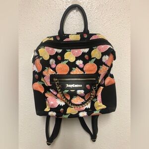 Juicy Couture Black Citrus Forbidden Fruit Backpack